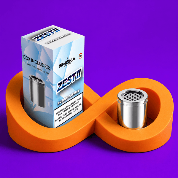 smoka vape Zest II Dosing Capsule 1x geek vape disposable flavors tropical burst flavor Colours:Midnight Gold