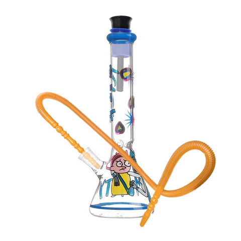 Glass Beaker Base Rick & Morty Bong with Ice Catcher 28cm - Shisha Glass