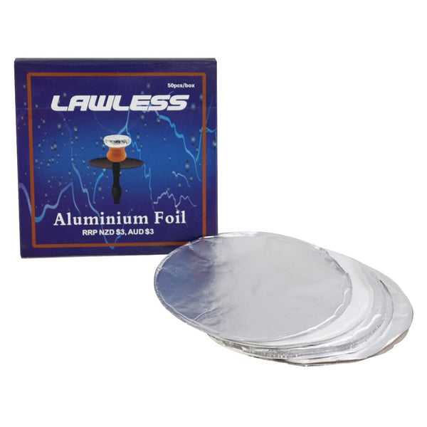 Lawless Aluminium Foil For Hookah x50 Shisha Glass
