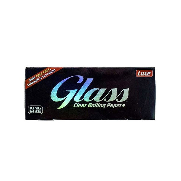 LUXE GLASS King Size Transparent Rolling Paper Shisha Glass