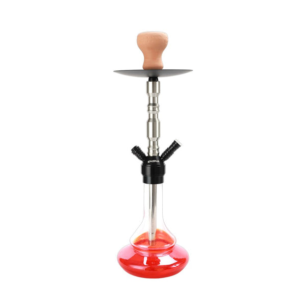 Shisha Glass Thin Base Hookah 1xHose 40cm Shisha Glass