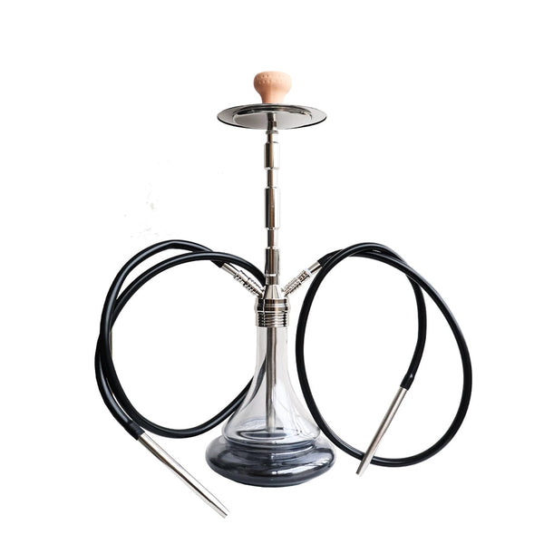 Shisha Hookah 2xHoses 75cm Shisha Glass