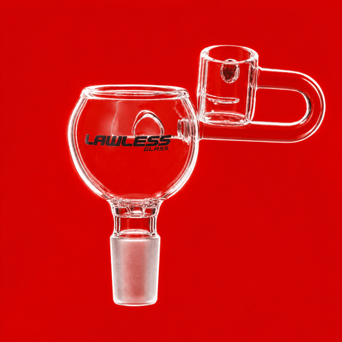 14mm Male Lawless Glass Shisha Bowl With Reclaim Catcher | Shisha Glass