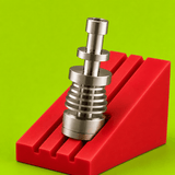14mm/18mm Male Titanium Domeless Concentrate with Plate | Shisha Glass