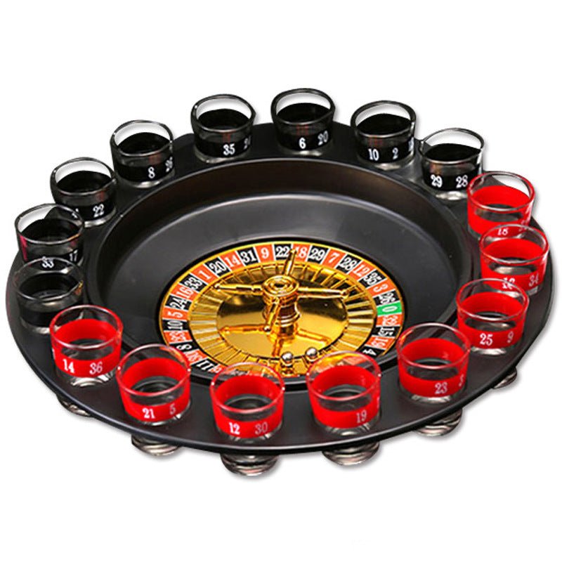 16 - Cup Drinking Roulette Wheel Game Set | Shisha Glass