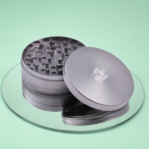 NBT Silver Aluminum Grinder 100mm 3xParts