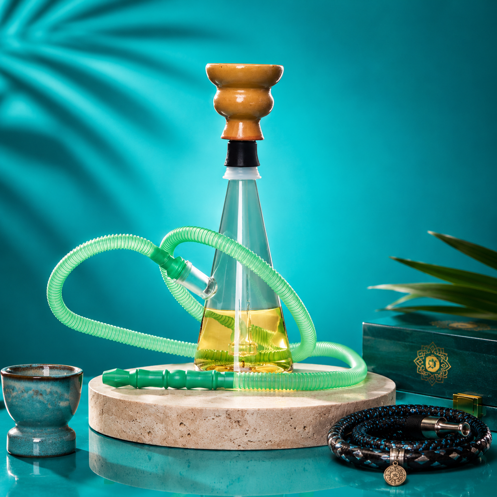Shisha Glass Pyramid Shisha Pipe 19cm