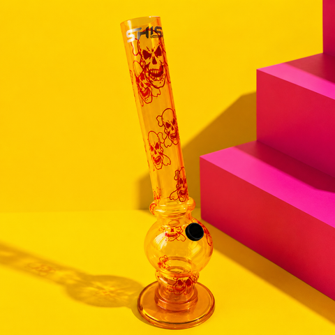 Shisha Glass Plastic Peace Hookah Vase 20cm