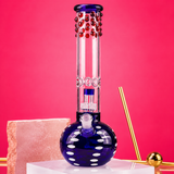 Shisha Glass Mercury Glass Waterpipe with Percolator 28cm