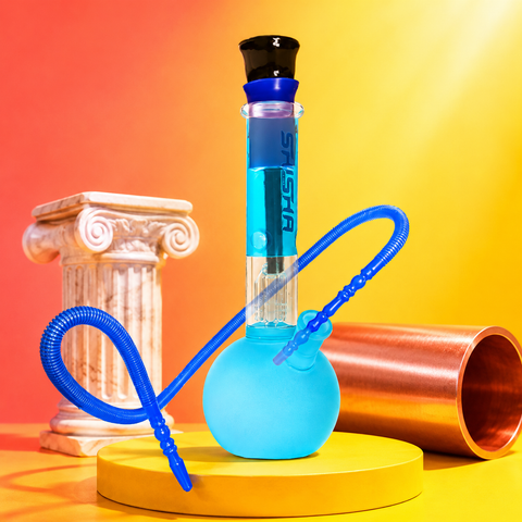 Tree Percolator Round Base Glass Waterpipe With Ice Catcher 26cm