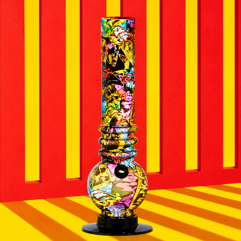 Shisha Glass Plastic Mixed Color M1 Hookah Vase 20cm