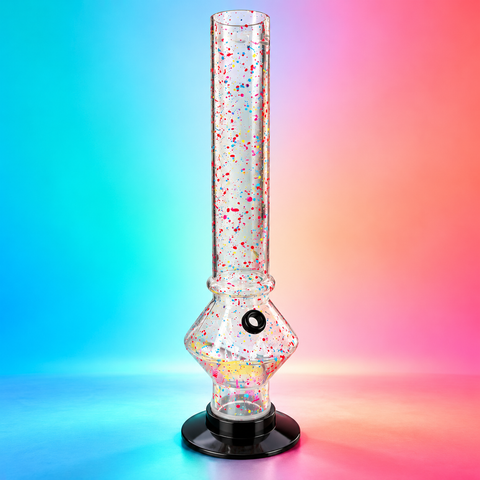 シーシャ ガラス プラスチック カラードット C5 水ギセル 花瓶 30cm