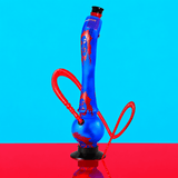 Acrylic Curve Neck Round Base Waterpipe 40cm | Shisha Glass