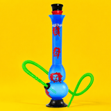Acrylic Double Bubble Round Base Waterpipe 20cm | Shisha Glass