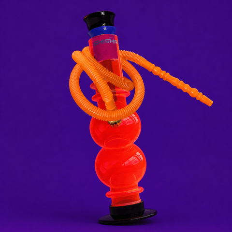 Acrylic Double Bubble Round Base Waterpipe 26cm | Shisha Glass