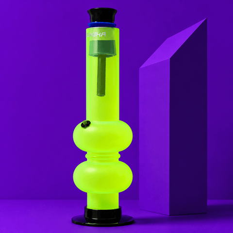 Acrylic Double Round Base Waterpipe 30cm | Shisha Glass