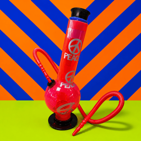 Acrylic L2 Round Base Waterpipe 20cm | Shisha Glass