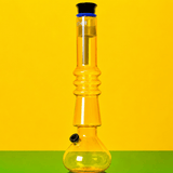 Acrylic Round Base with Triple Ring Neck Waterpipe 32cm | Shisha Glass