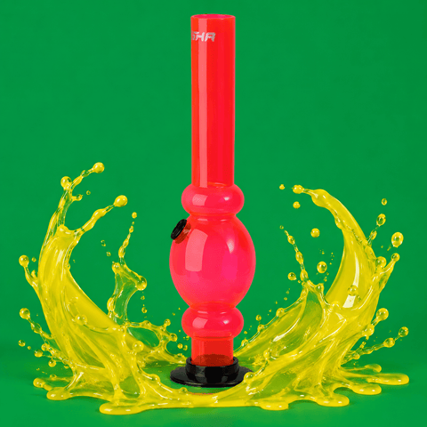 Acrylic Shisha Glass Plastic Leaf L3 Hookah Vase 26cm | Shisha Glass