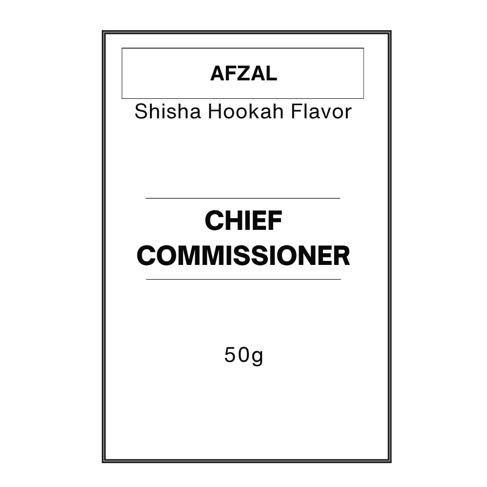 Afzal Chief Commissioner 50g | Shisha Glass