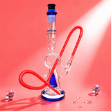Beaker Base Double Percolator Glass Waterpipe 45cm | Shisha Glass