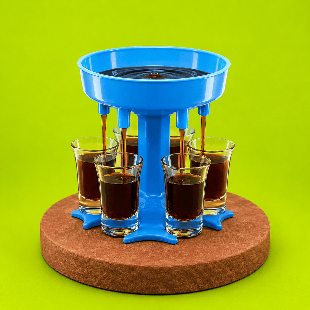 BEVERAGE DISPENSER WITH 6 GLASSES | Shisha Glass