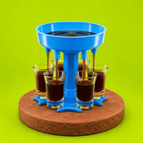 BEVERAGE DISPENSER WITH 6 GLASSES | Shisha Glass