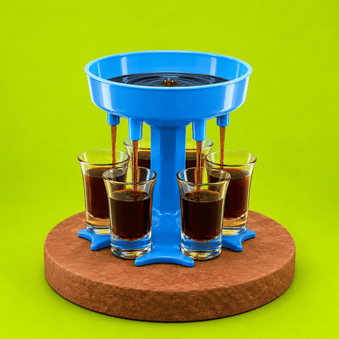 BEVERAGE DISPENSER WITH 6 GLASSES | Shisha Glass