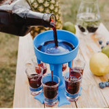 BEVERAGE DISPENSER WITH 6 GLASSES | Shisha Glass