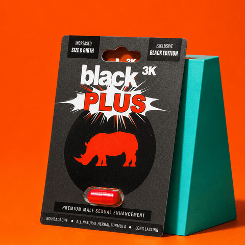 Black Plus 3K Sex Pill 1pc | Shisha Glass