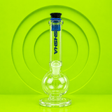 Bubble Round Base Glass Waterpipe With Ice Catcher 31cm | Shisha Glass
