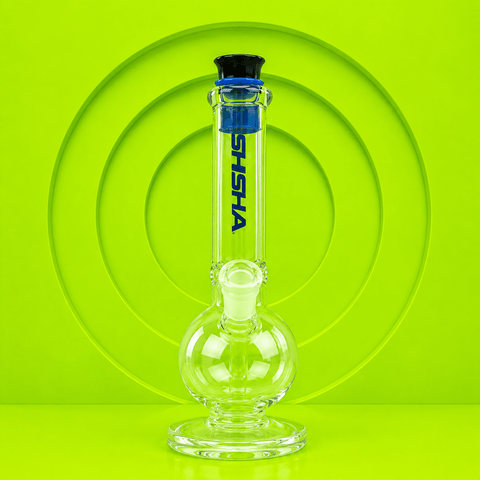 Bubble Round Base Glass Waterpipe With Ice Catcher 31cm | Shisha Glass