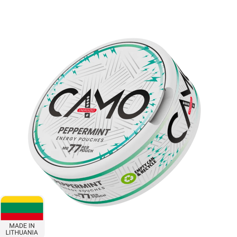 CAMO Peppermint Caffeine Pouch | Shisha Glass