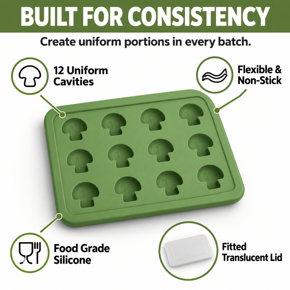 CannaButter Mushroom-Shaped Gummy Trays- 2pk | Shisha Glass