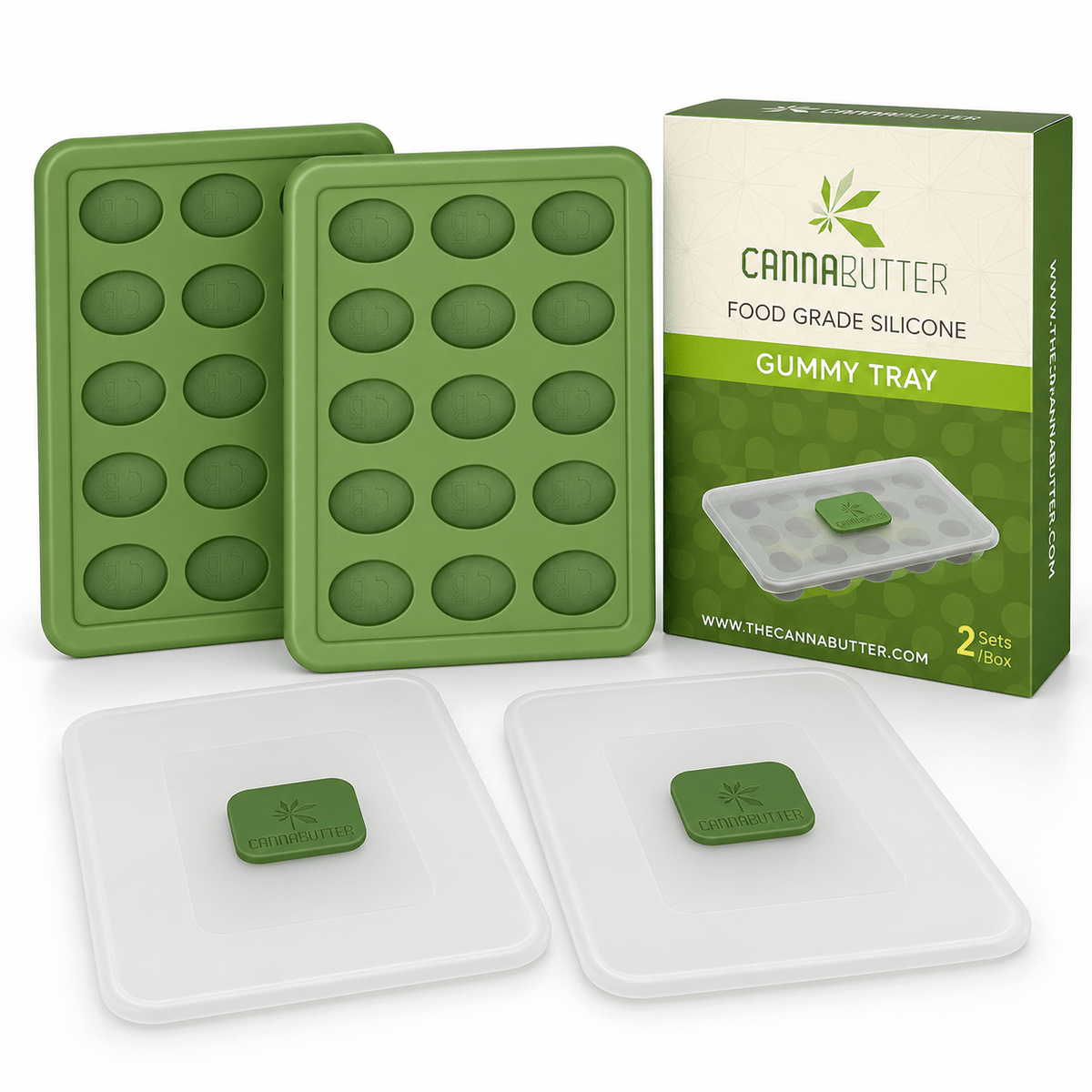 CannaButter Oval Gummy Trays- 2pk | Shisha Glass