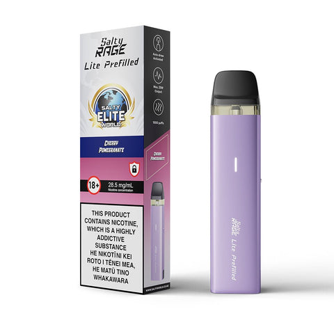 Cherry Pomegranate - Salty Rage Lite Pre - filled Kit | Shisha Glass