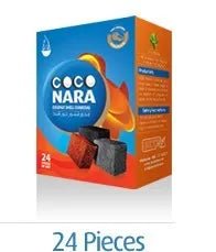 Coco Nara Coconut Shell Charcoal (24 Pieces) | Shisha Glass