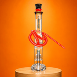 Cog Base Glass Waterpipe with Double Percolator 47cm | Shisha Glass
