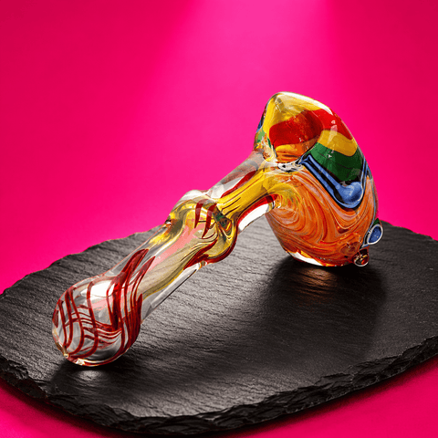 Coloured Glass Sherlock Smoking Pipe 11cm | Shisha Glass