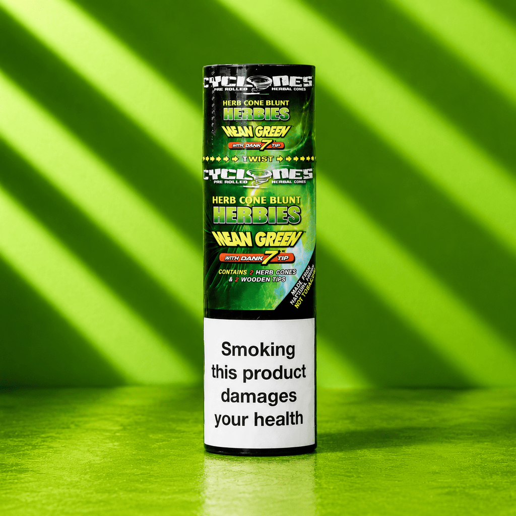 Cyclone Herbies Mean Green 2pk | Shisha Glass