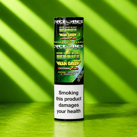 Cyclone Herbies Mean Green 2pk | Shisha Glass