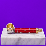 Dokha Colored Brass Metal Smoking Pipe 7.6cm | Shisha Glass