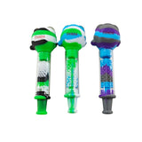 Dokha Colored Glass & Silicone Pipe 13cm | Shisha Glass