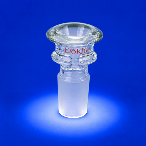 Dokha Crystal X2 Bowl Drop Cone Glass Pipe 18mm | Shisha Glass