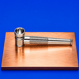Dokha Electroplated Brass Smoking Pipe 9.4cm | Shisha Glass