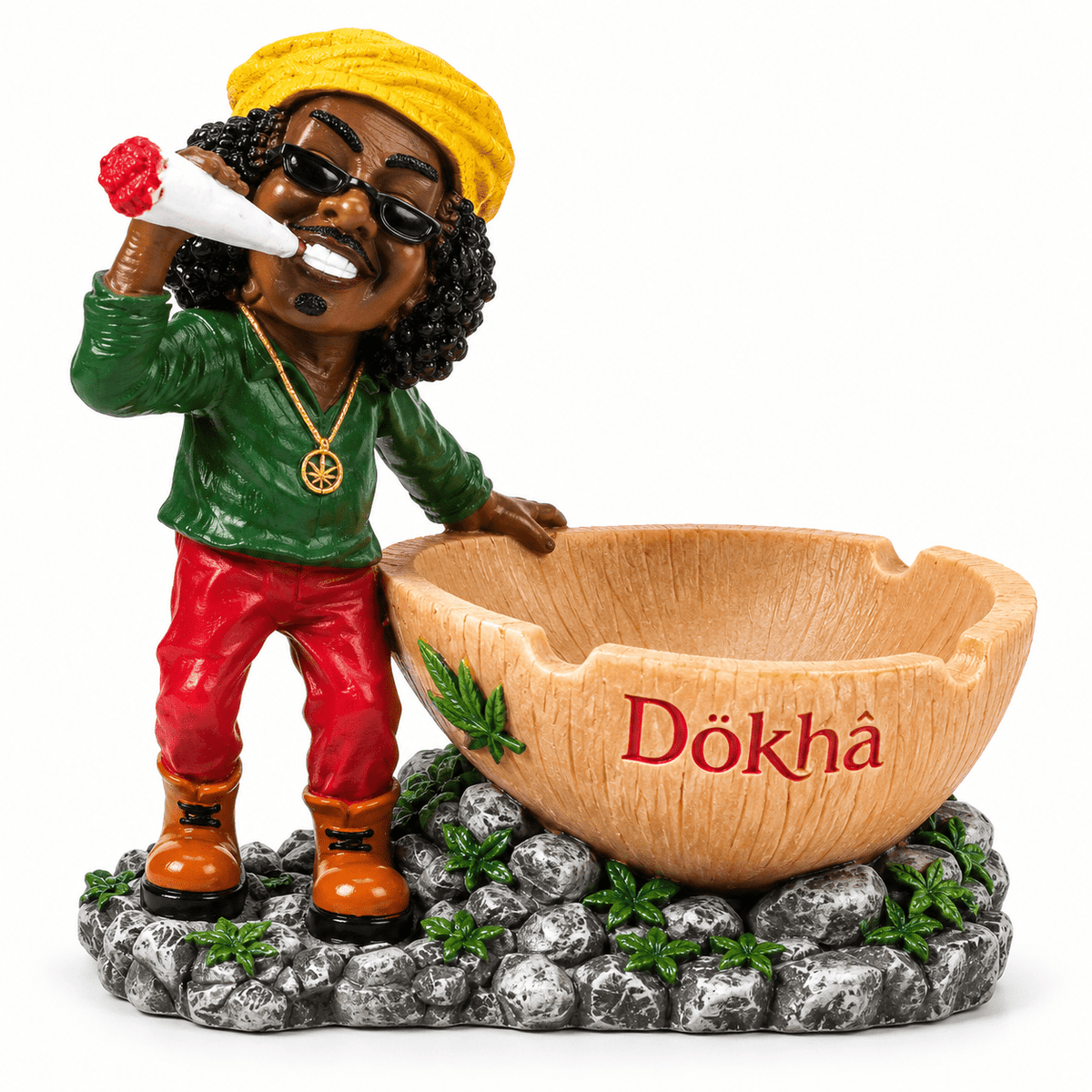 Dokha Fancy Standing Resin Ashtray | Shisha Glass