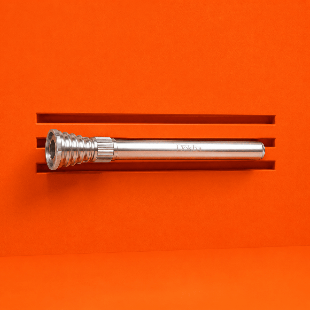Dokha Flair Metal Stem Silver 14mm 12cm | Shisha Glass