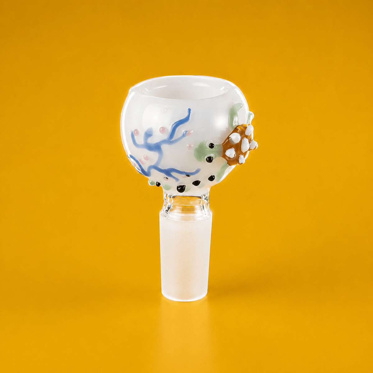 Dokha FLAME Bowl Drop Cone Glass Pipe 14mm | Shisha Glass