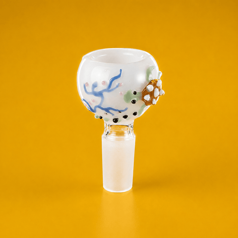 Dokha FLAME Bowl Drop Cone Glass Pipe 14mm | Shisha Glass