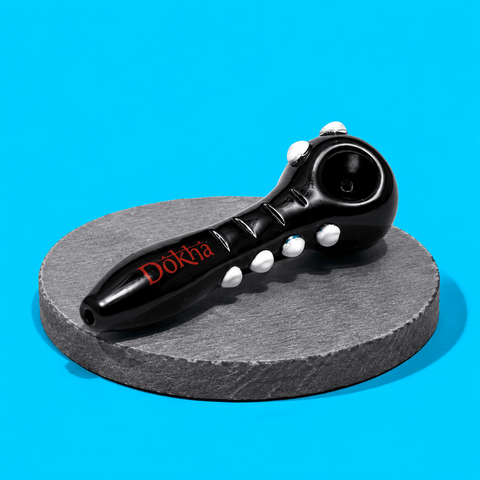 Dokha Glass Dots Spoon Pipe 11cm | Shisha Glass